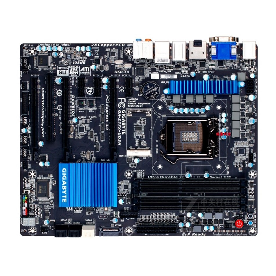 Gigabyte GA-Z77X-UD3H เมนบอร์ดเดสก์ท็อป 1155 รองรับ i3 3220 i5 3470 i7 3770k
