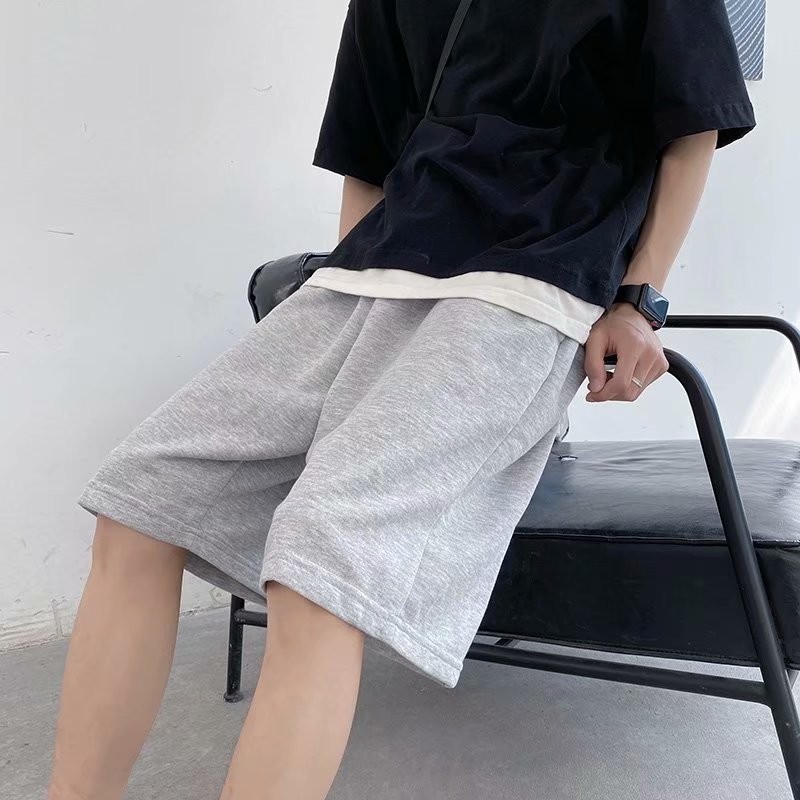 Leisure2025Cropped Pants23Straight Loose Mid-Length Pants new Trendy COD Versatile Men's Sportswear 
