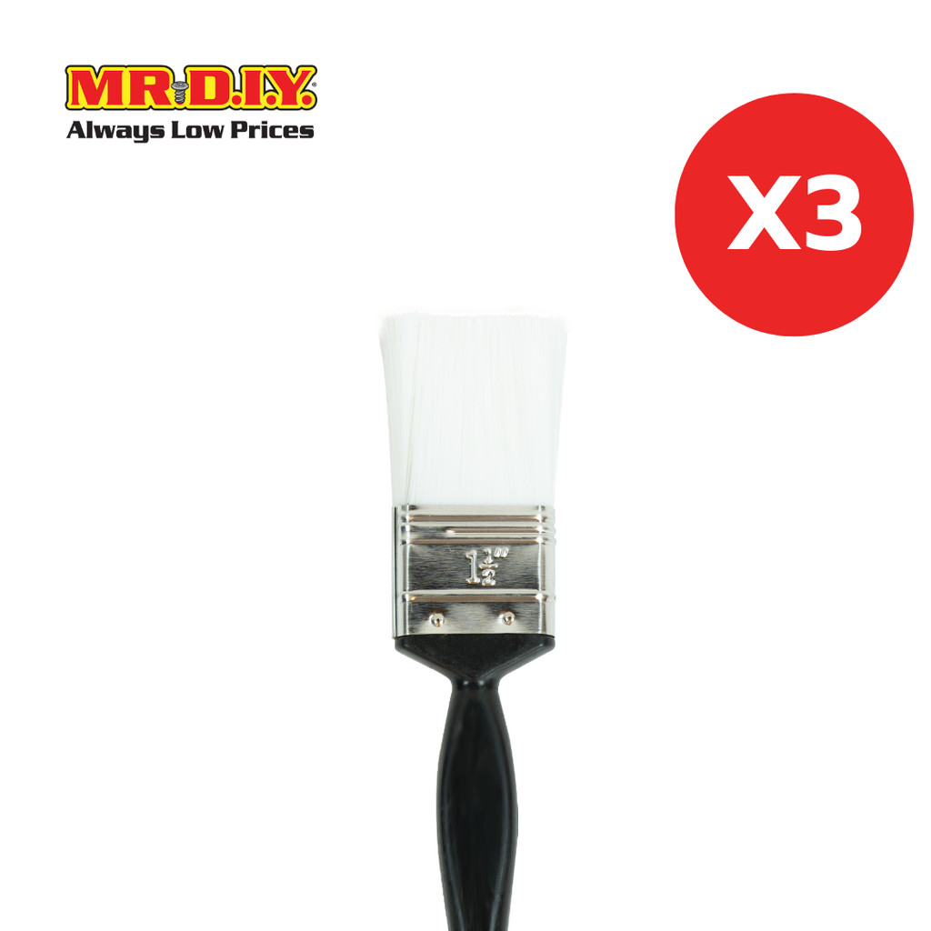 [3 แพ็ก] MR.D.I.Y. แปรงทาสีขนสังเคราะห์ รุ่น 901B ขนาด 1.5 นิ้ว
