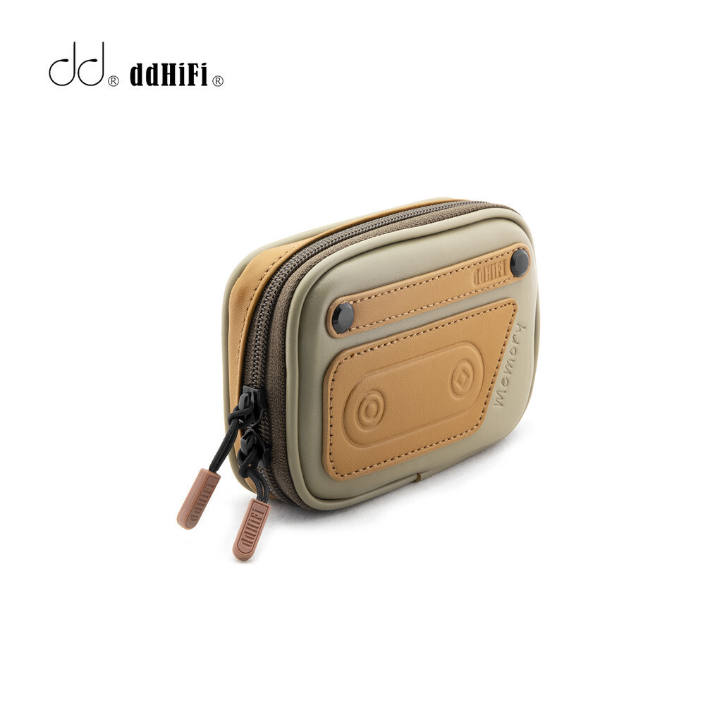DdHiFi DD CZ120 CassetteStyle หูฟังพร้อมหนังคอมโพสิตและซิปเลื่อนคู่ที่กําหนดเอง