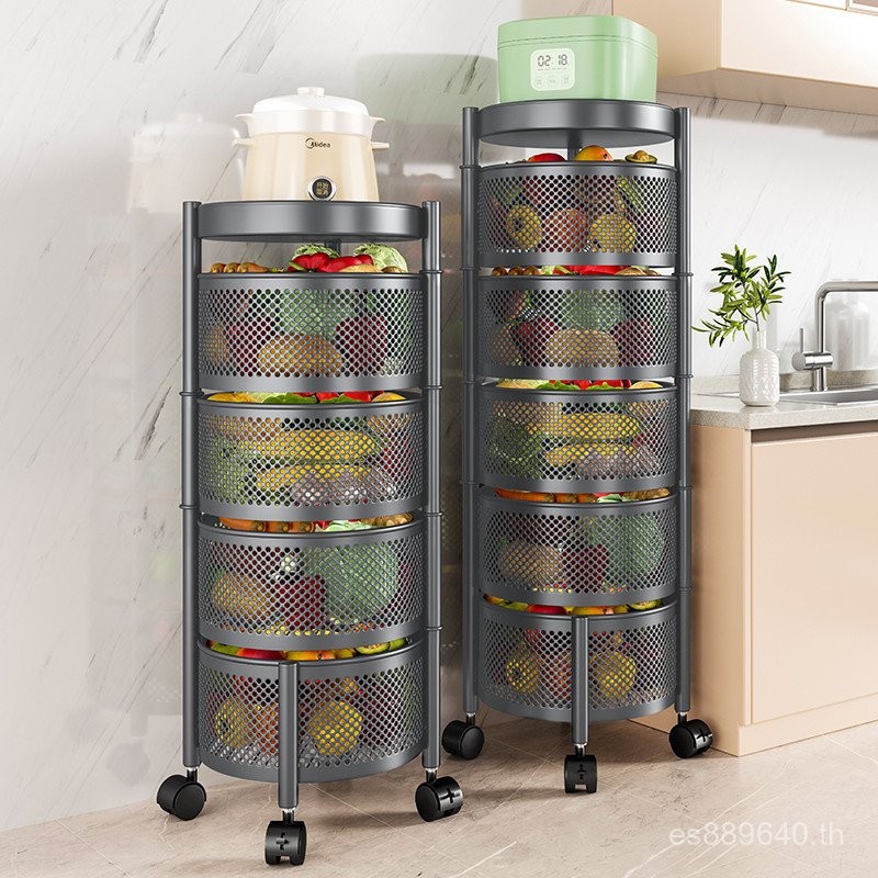 ผลไม้ศักดิ์สิทธิ์ชั้นวางหลายชั้นครัวครัวเรือนขนมชั้นผักหมุนศักดิ์สิทธิ์ห้องนั่งเล่นรถเข็นมือถือ XRP8