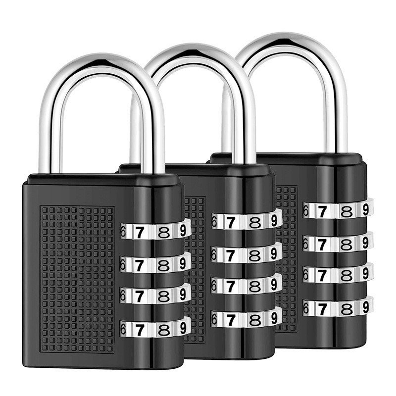เปิดกุญแจ 4-Digit COMBINATION Anti-Theft ล็อค Gym ล็อคขนาดเล็ก Master Padlock Key COMBINATION Padloc