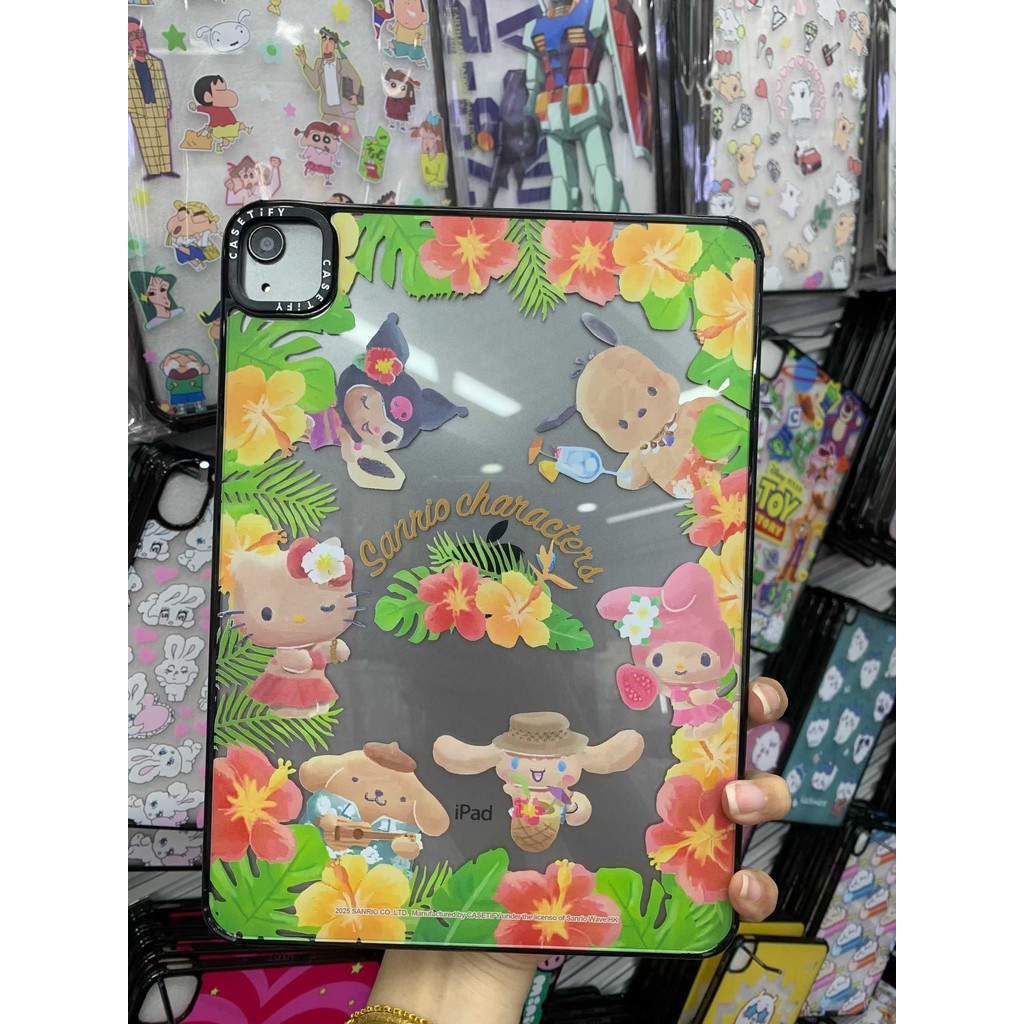 ฤดูร้อนสีดํา Pi Hello Kitty แท็บเล็ตป้องกันกรณีสําหรับ Apple iPad mini6/mini7 (8.3 ") iPad 3rd/7/8/9