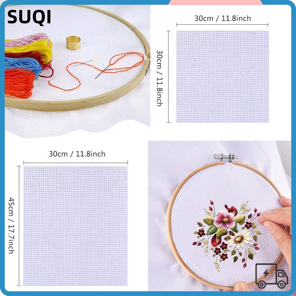 SUQI Aida Cloth Handmade Handcraft Cotton Craft ปักครอสติส