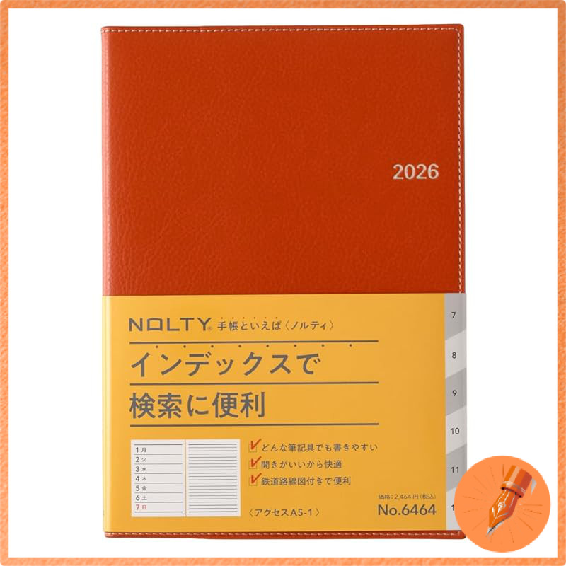 NOLTY A5 Weekly Planner 2026
