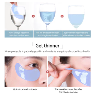 BioAQUA Eye Mask แผ่นมาส์กใต้ตา มาร์คใต้ตา บำรุงรอบดวงตา มาส์กตา มาส์กใต้ตา ลดใต้ตาดำคล้ำ ถุงใต้ตา