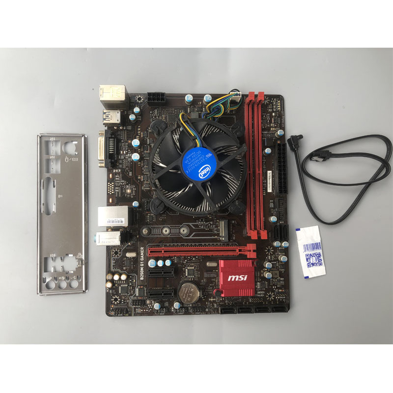 เมนบอร์ด MSI B250M + I3-6100 I5-7500 I7-7700KCPU ชุดโฮสต์คอมพิวเตอร์
