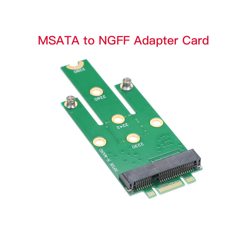 Lemendhk MSATA to NGFF อะแดปเตอร์การ์ดเมนบอร์ด SATA M.2 MSSD Converter