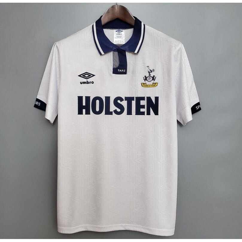 S-XXL TOT Spurs Lilywhites Retro Soccer Jersey คุณภาพสูง เจสันย้อนยุคสำหรับบ้านและนอกบ้าน ปี 1991-95