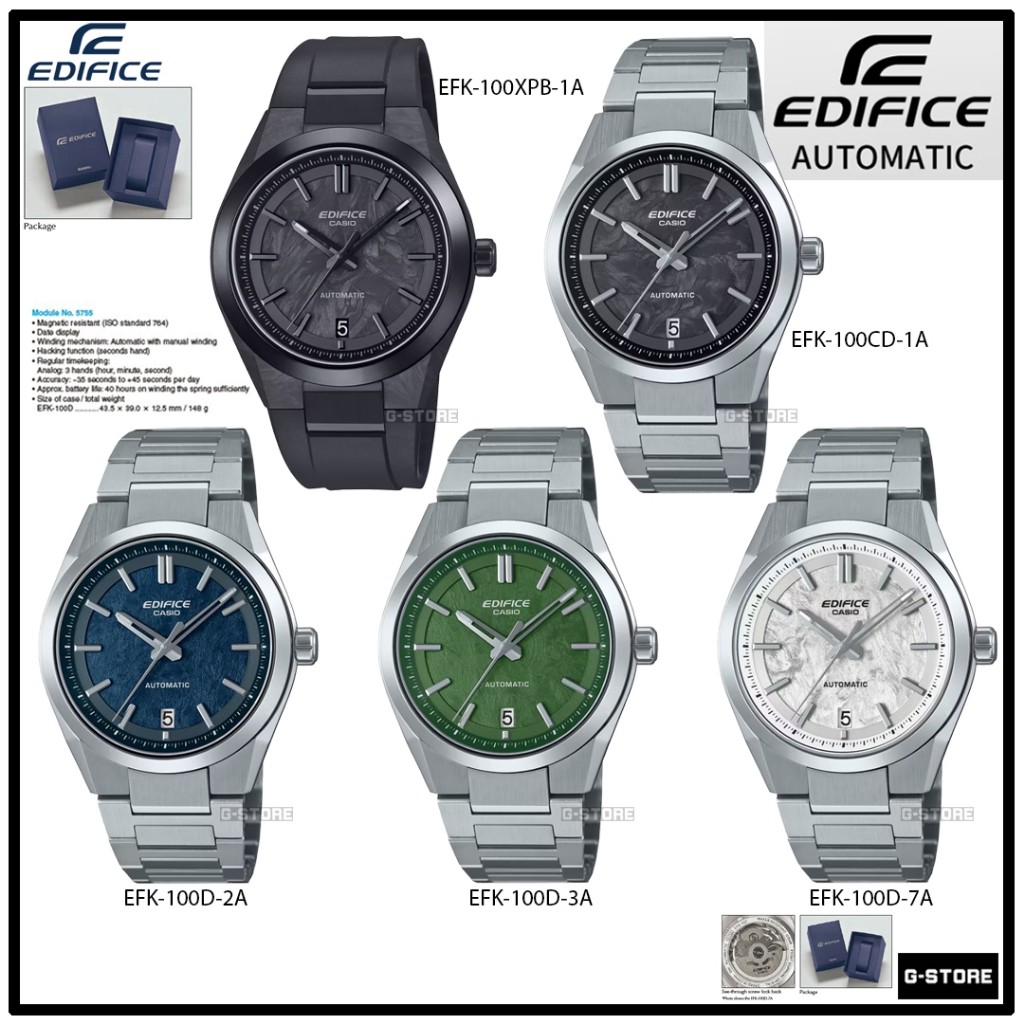 EDIFICE (AUTOMATIC) รุ่น EFK-100CD-1A | EFK-100D-2A | EFK-100D-3A | EFK-100D-7A | EFK-100XPB-1A