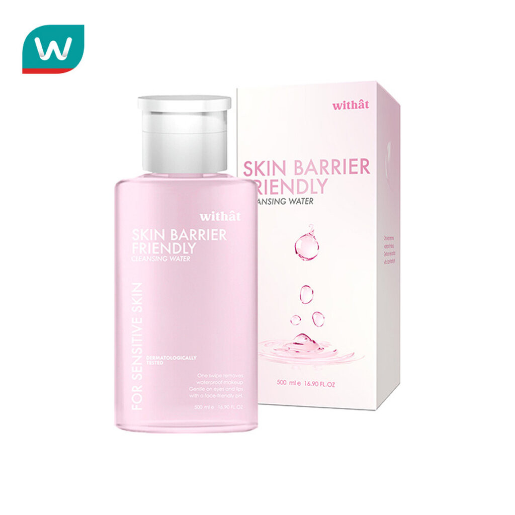 Withat วิทแทท สกิน แบริเออร์ เฟรนลี่ คลีนซิ่ง วอเตอร์ 500มล.
