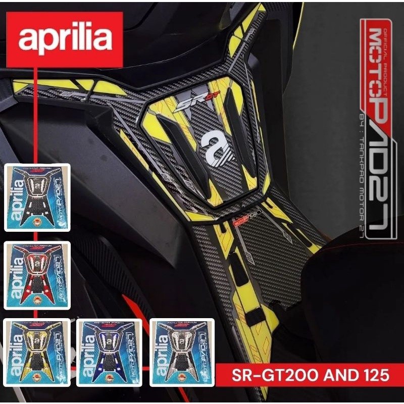 Aprilia SR GT200 Tankpad สติ๊กเกอร์ Aprilia SR GT200 เด็คแพดเรซิน
