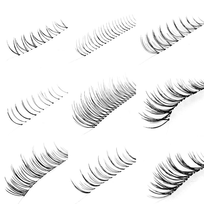 ขนตาปลอมคู่ผม A01A02A06A07H4MC01MT02MC003 หลายรูปแบบขนตากึ่งสําเร็จรูป 25.9.25