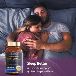Hot Totaria Magnesium Complex 700mg Magnesium Glycinate อาหารเสริม 12 Active Magnesium สําหรับประสาทฟังก์ชั่นกล้ามเนื้อ Recovery Heart Health Mood ปรับปรุงคุณภาพการนอนหลับ 200g