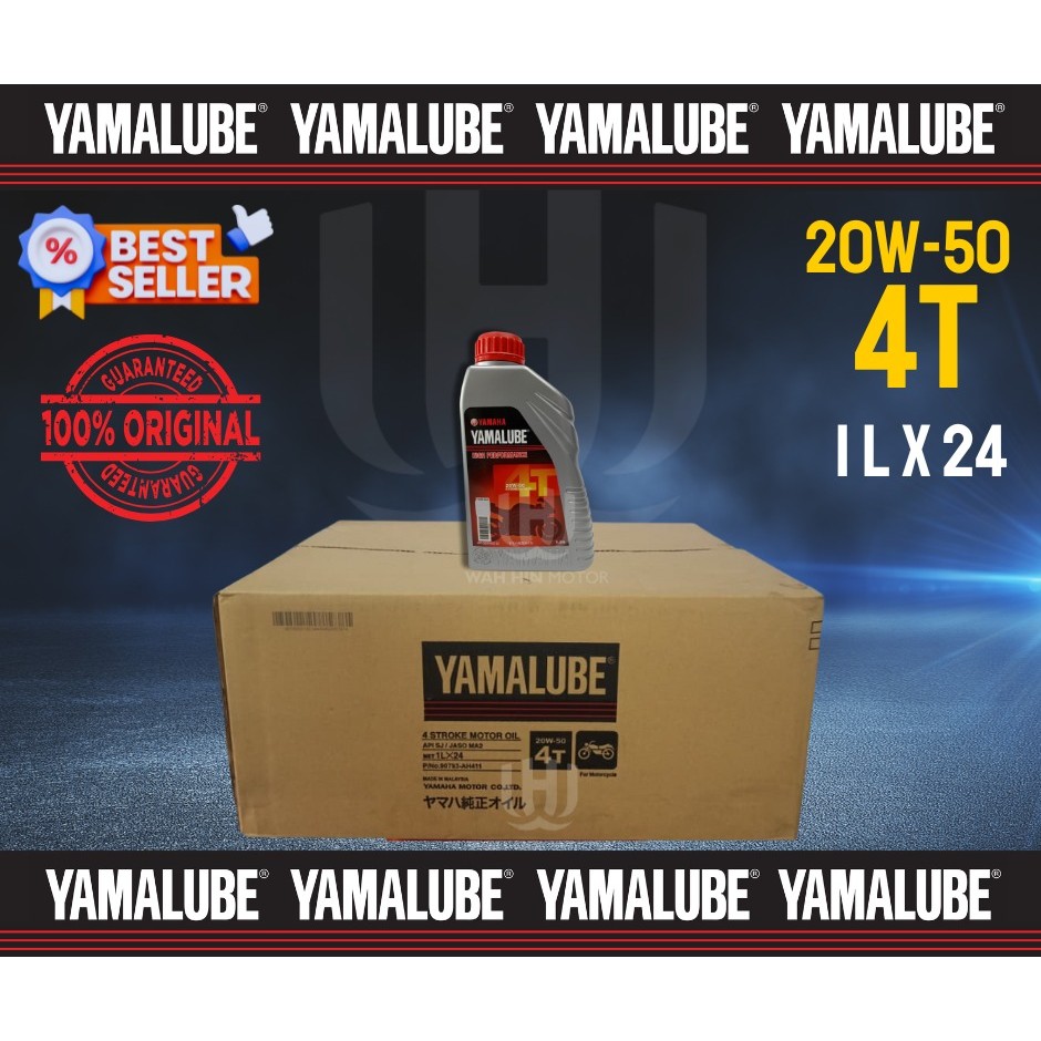 YAMALUBE 20W50 20W-50 20W 50 0.85 / 1 LITRE MINYAK HITAM ENIGNE OIL