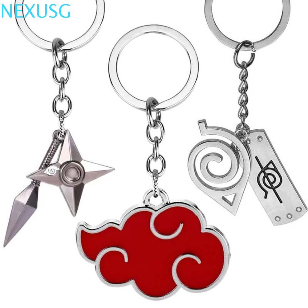 NEXUSG Naruto Key แหวนกระเป๋าจี้ของขวัญโลหะพวงกุญแจรถการ์ตูนพวงกุญแจพวงกุญแจรถการ์ตูน Naruto