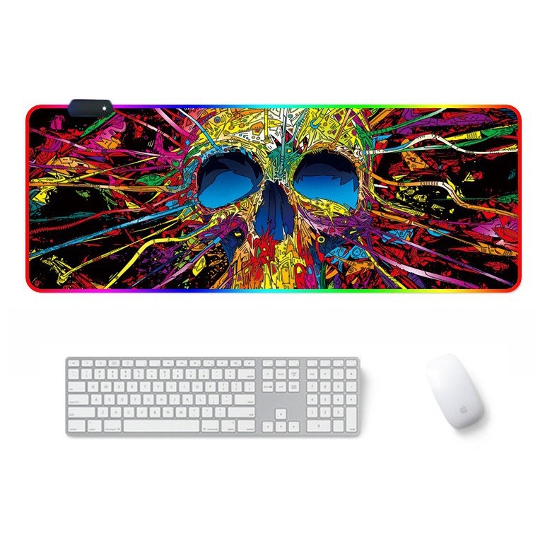 Color Pattern Skull Game Symphony Table Mat Eating Chicken E - sports Game Keyboard Symphony Mouse P