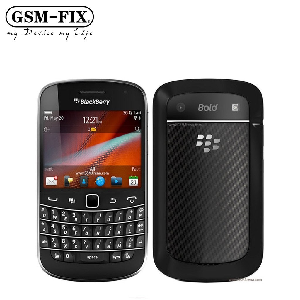 BlackBerry BlackBerry 9900 คีย์บอร์ดแบบเต็ม Noble BOLD Mobile Unicom สองเน็ตต้นฉบับสีดําสีขาว