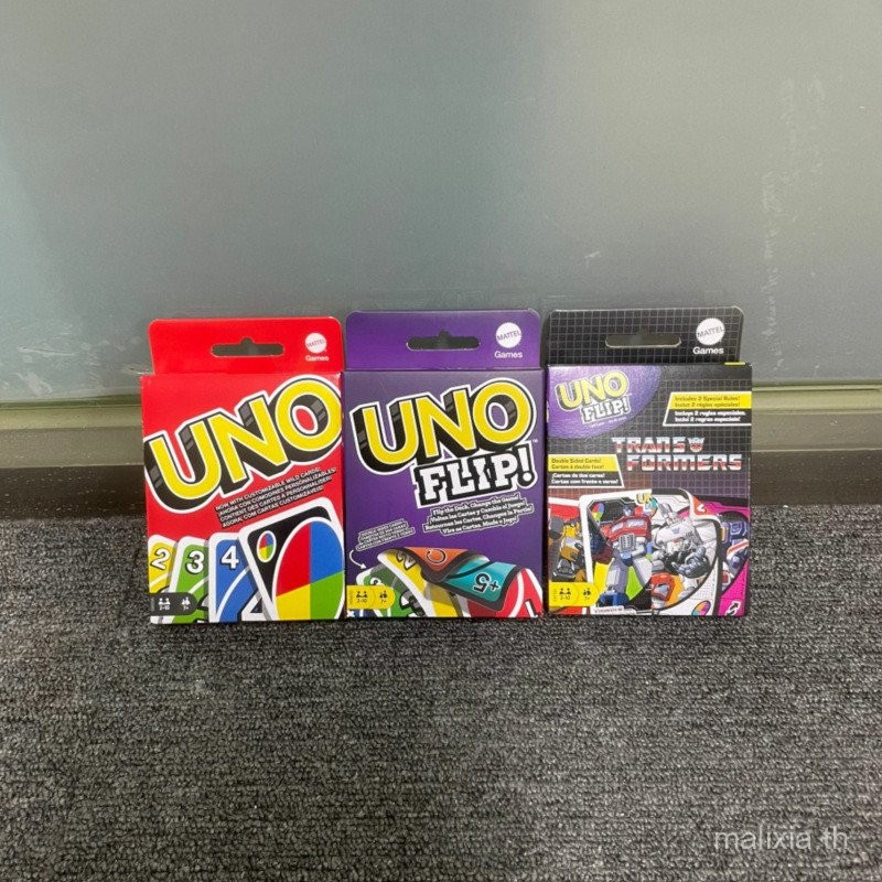 [ของเล่นของ LiLi] UNO UNO Solitaire Desktop Happy Casual Party ผู้เล่นหลายคน UNO การ์ดเกมของแท้แบบโต