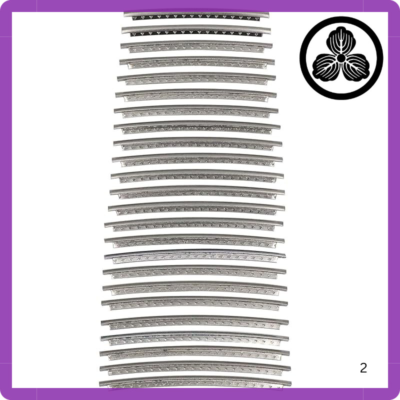 HOSCO Stainless Steel Fret Wire - 24-Pack - Tang Cut - Medium Crown / Medium Jumbo Crown