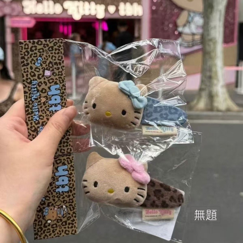 [ซับject] น่ารักการ์ตูนตุ๊กตา kt Hairpin หวานด้านข้าง Bangs คลิป Headdress Cat Hairpin Katie เครื่อง