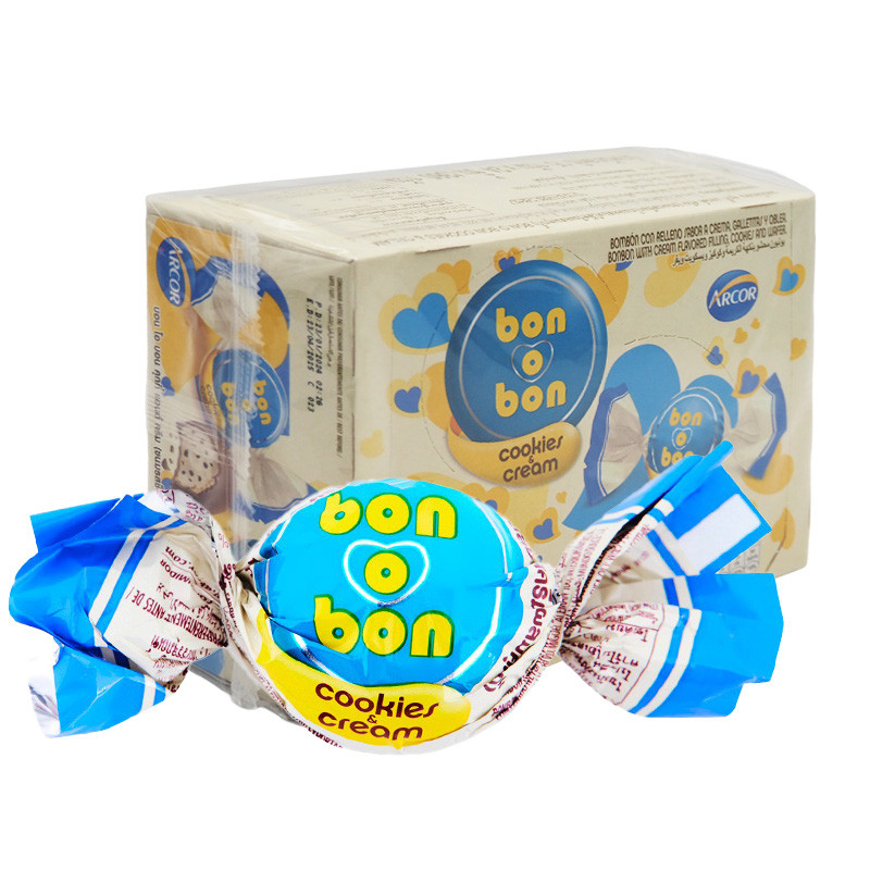 บอนโอบอน ช็อกโกแลตคุกกี้แอนด์ครีม 14 ก. 24 ชิ้น (BON O BON Chocolate Cookies & Cream 14 g 24 pcs)