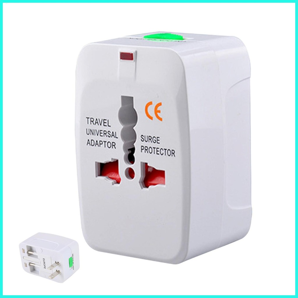อะแดปเตอร์ไฟฟ้าปลั๊กอะแดปเตอร์ World Travel Converter Surge Protection โทรศัพท์แล็ปท็อปอุปกรณ์ชาร์จส
