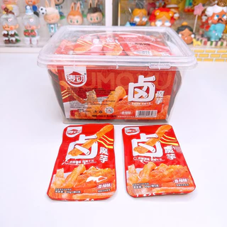 หมึกกรุบกรอบ และ กุ้งกรุบ หม่าล่า <แบบกระปุกมี 50 ซอง และ เเบบกล่องมี 30 ซอง>