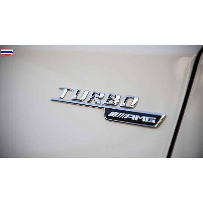 โลโก้ โลโก้ติดรถยนต์ ติดแต่งประดัรถ TURBO AMG