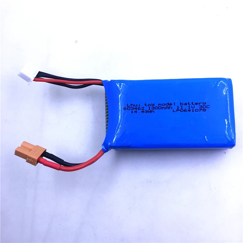 11.1V 1300mAh 30C Lipo สําหรับ XK X450 RC เครื่องบินอะไหล่อุปกรณ์เสริม XK A450