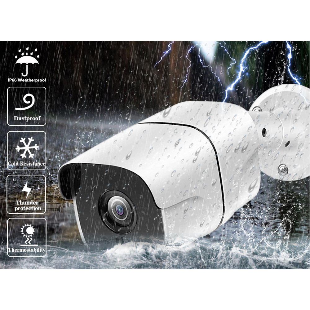 4CH AHD DVR Kit กล้องวงจรปิดความปลอดภัยระบบกล้อง Bullet 4K Xmeye