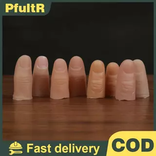 ซิลิโคนปลอมนิ้วมือเทียมถุงมือ Magic Prank Props สมจริง Severed Limbs