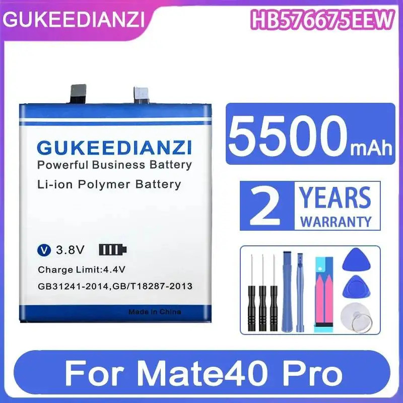 แบตเตอรี่ HB576675EEW 5500mAh สําหรับ Huawei Mate 40 Pro Mate 40 Pro Plus 40 Pro+, Mate 40 RS Porsch
