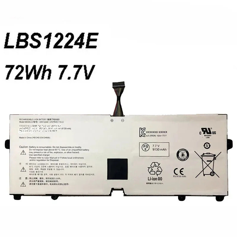 LBS1224E LBR1223E 72Wh 9450mAh 7.7V แบตเตอรี่แล็ปท็อปสําหรับ LG กรัม 2018 13Z980 13Z970 14Z980 15Z98