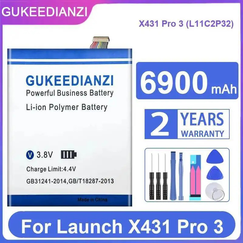 6900Mah Premium Replacement สําหรับเปิดตัว X431 Pro 3 L11C2P32 แท็บเล็ตแบตเตอรี่ทนทาน
