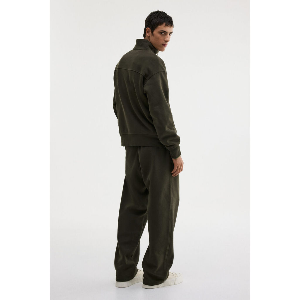 H&M(เอชแอนด์เอ็ม) เสื้อซับในแบบหลวมที่มีซิปเปิดปิดด้านบน Men Loose Fit Zip-top sweatshirt 1245648_5