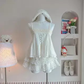 Creamy look เสื้อดีเทลน่ารักโทนสีครีม แมทกางเกง (มีขายแยก)