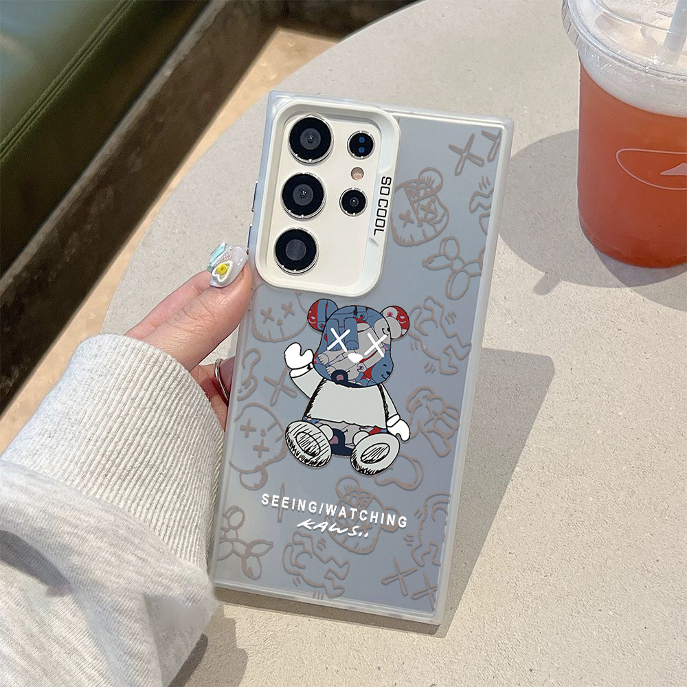 เคสแฟชั่นลายหมีสุดแนว เคสซัมซุง สำหรับ S23 Ultra、A54、S22 Ultra、A15、S24 Ultra、A34 5G