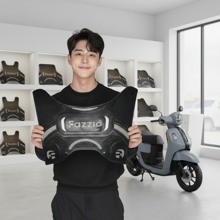 ยางวางเท้า Yamaha Fazzio 125 แผ่นพื้น ยางรองพื้น มอเตอร์ไซค์ พักเท้า ฟาซซิโอ้ตรงรุ่น พร้อมส่ง จากไทย งานพรีเมียม ของแต่ง