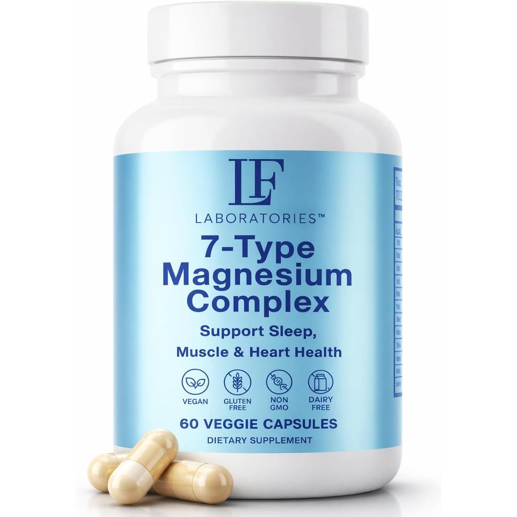 Magnesium Complex 7-in-1 พร้อมวิตามินบี 6 – การผสมการดูดซึมสูงสําหรับบรรเทาความเครียดและการกู้คืนกล้