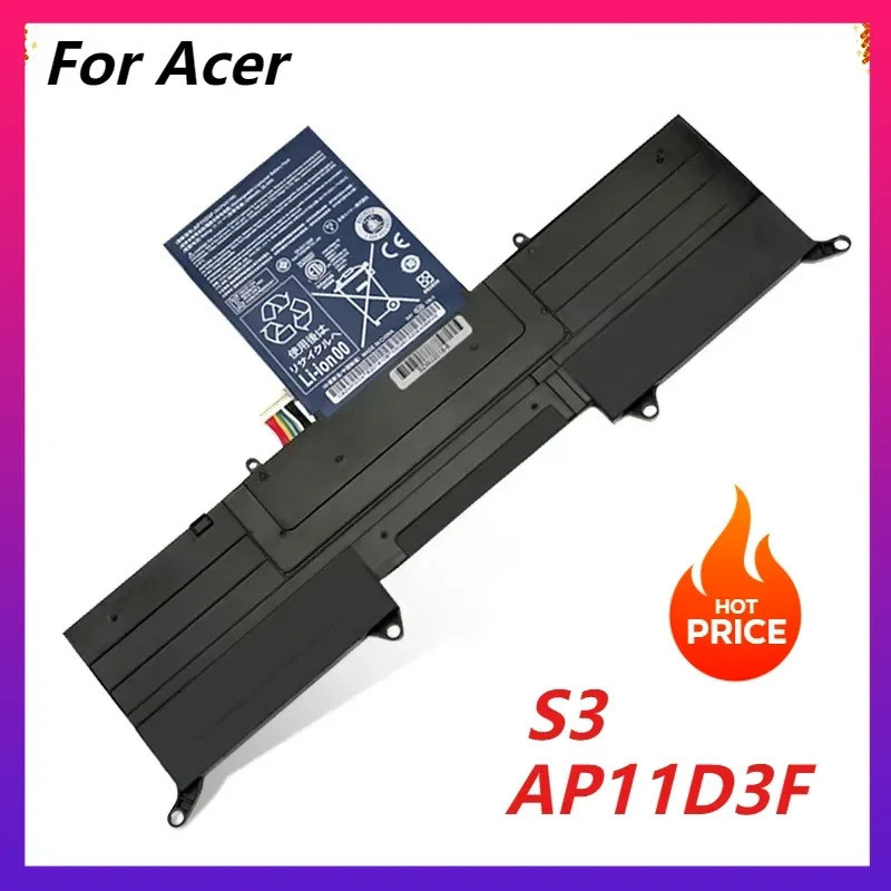 AP11D3F AP11D4F แบตเตอรี่แล็ปท็อปสําหรับ ACER สําหรับ Aspire S3 S3-951 S3-391 MS2346