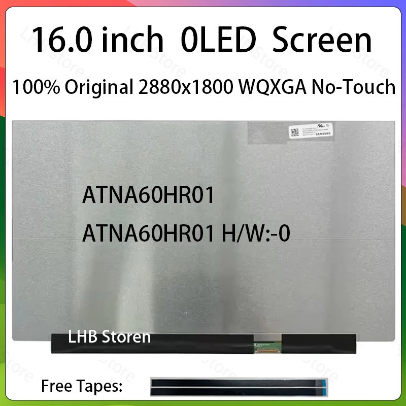 16 "หน้าจอ LCD OLED ATNA60HR01 สําหรับ Lenovo IdeaPad Slim 5 16AHP10 16AKP10 16IAH10 16IRH10 16IRH10