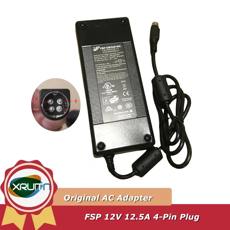Original 12V 12.5A 150W FSP AC Power Supply อะแดปเตอร์ชาร์จสําหรับ QNAP TS-412 NAS TS-410 DPS-150NB-