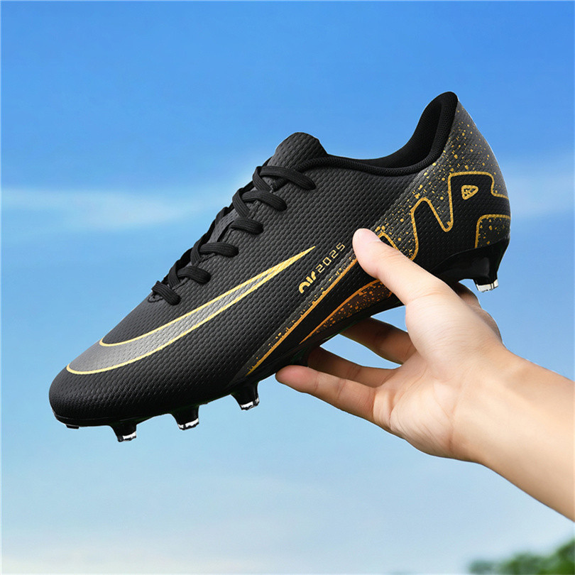 Mens รองเท้าฟุตบอลสนามหญ้าฟุตบอล Cleats สําหรับเด็กรองเท้าผ้าใบลูกไม้ Tf/fg การฝึกอบรมรองเท้าฟุตบอล 