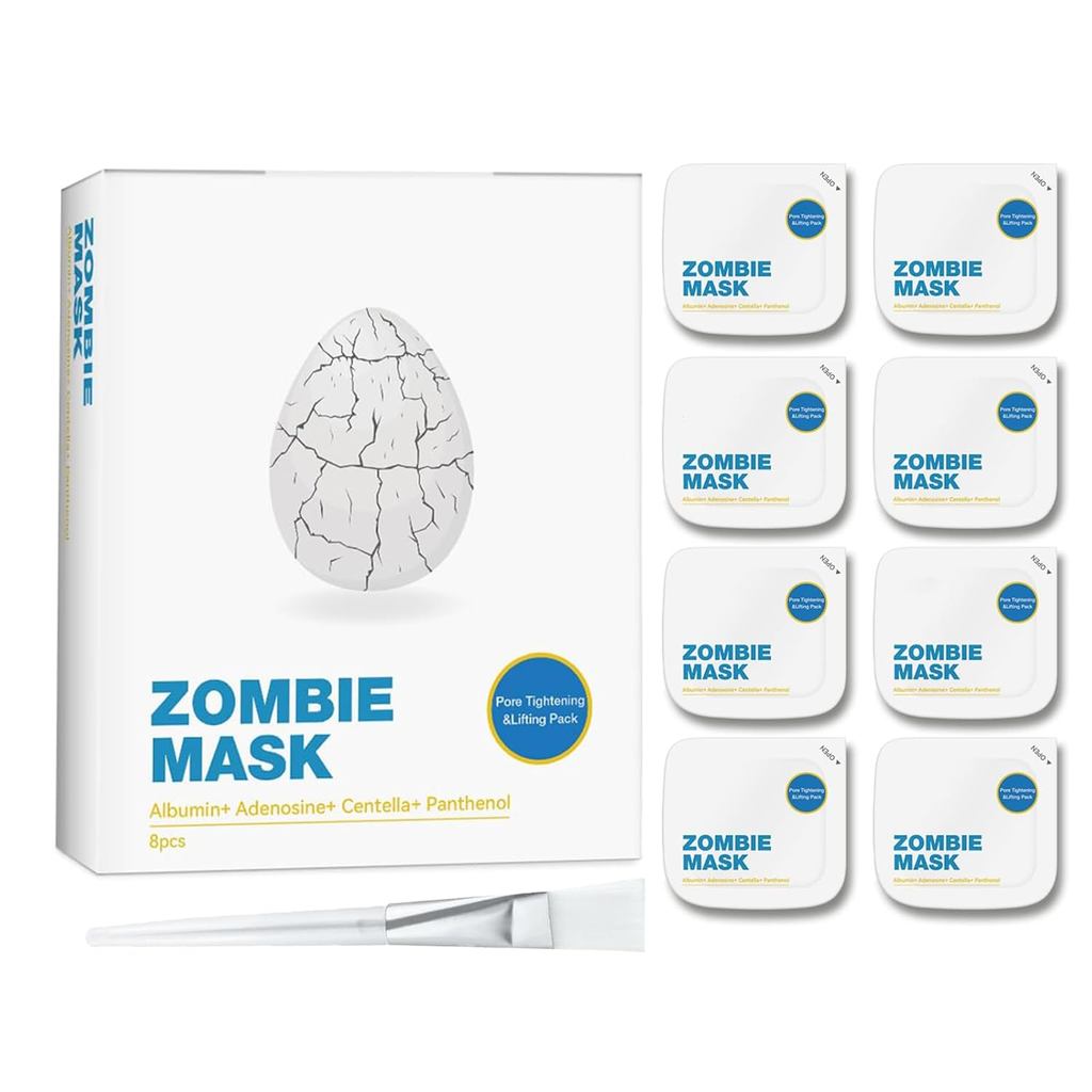 1PCSZombie Mask,Zombie Facial Mask, Zombie Face Mask, Hydrating Skincare Face Pore Tightening & Lift