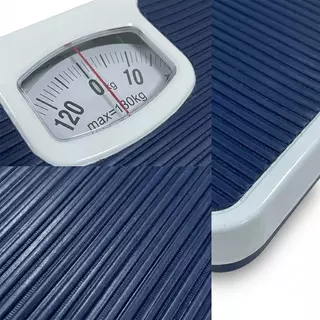 เครื่องชั่งน้ำหนัก Max130kg แบบเข็ม (FORTEM รุ่น OTTO-02 ขนาด 26.8x26.6x5.3 ซม.) เครื่องชั่งน้ำหนักแบบสปริง สีกรม