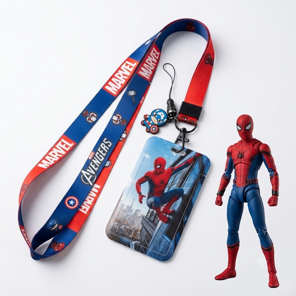 ที่ใส่บัตร + สายห้อยคอ ลายการ์ตูน 10ลายให้เลือก สินค้าพร้อมส่ง
