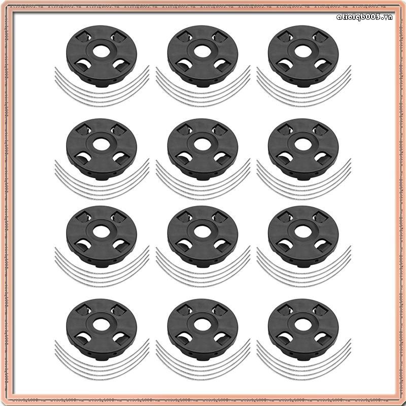 [QBTC] 12แพ็ค8สายเหล็กTrimmer HeadสําหรับTrimmerสายไร้สาย,เครื่องตัดหญ้าโรตารี่สากลสําหรับเครื่องตัด