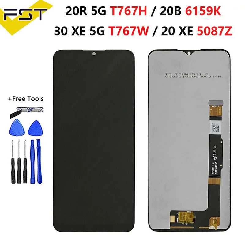 T767H LCD สําหรับ TCL 20R 5G 20XE จอแสดงผล LCD Touch Screen Digitizer Assembly สําหรับ TCL 20B 6159K