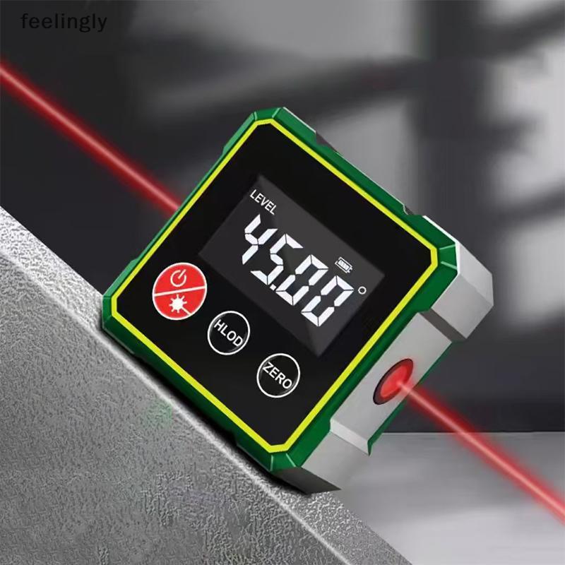 [S&H] 360° Magnetic Digital Angle Finder พร้อมเลเซอร์อิเล็กทรอนิกส์ไม้บรรทัด Type-C ชาร์จ LCD อิเล็กทรอนิกส์เครื่องวัดมุมเครื่องมือวัด {TH}